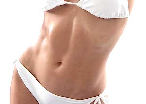 Восковая эпиляция живота 